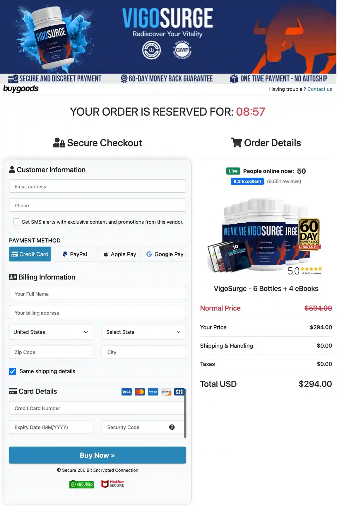 VigoSurge Secure Checkout